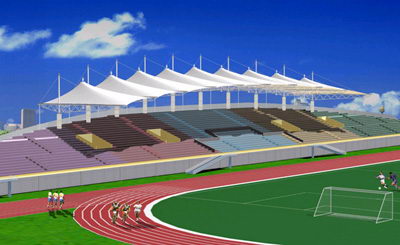 体育看台膜结构建筑