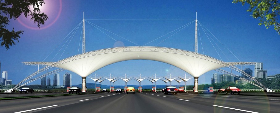 收费站膜结构建筑