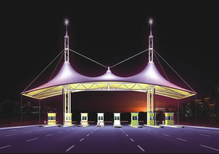 收费站膜结构建筑