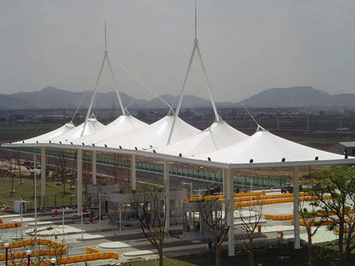 收费站膜结构建筑