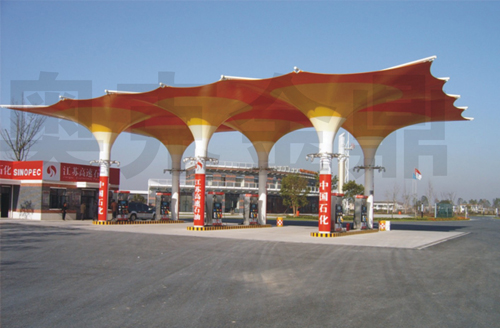 收费站膜结构建筑