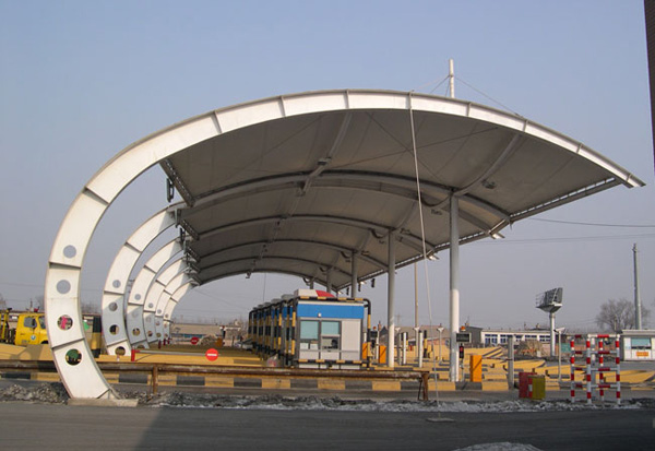 收费站膜结构建筑